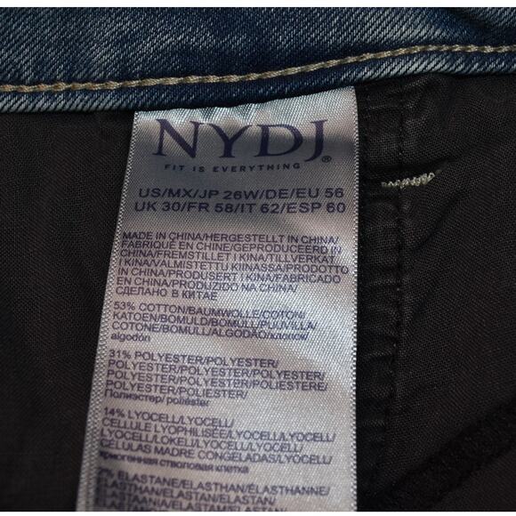 NYDJ Not Your Daughter's Jeans Flare Women's 26W Future Fit Denim Jeans Plus - Picture 7 of 9